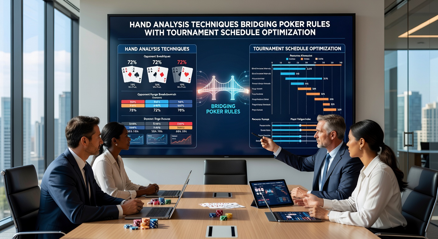 Detailed view of poker tournament schedule grids overlaid with hand range charts