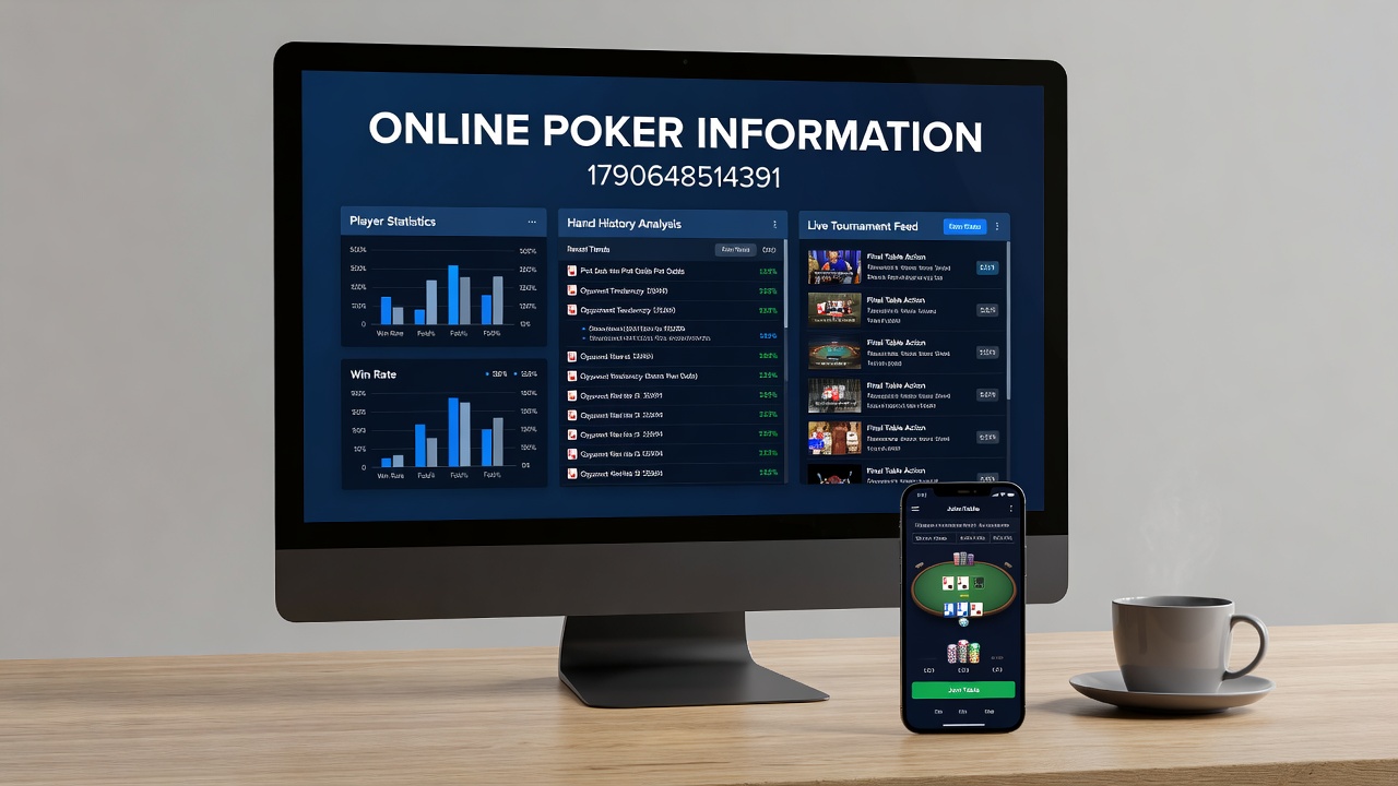 Detailed view of online poker software interface showing betting options and player statistics